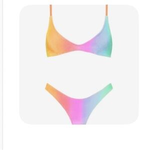 Triangl Swimwear Multicolor Gradient Bikini (worn once)
